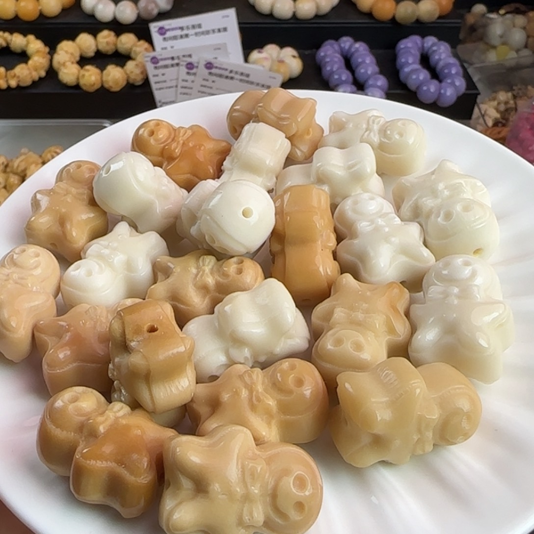 菩提根/象牙果手串双面姜饼人2颗