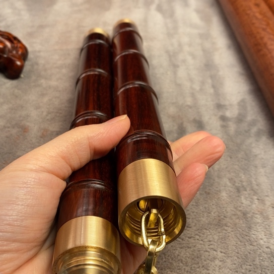 大果紫檀（缅甸花梨）宽*竹节双节棍