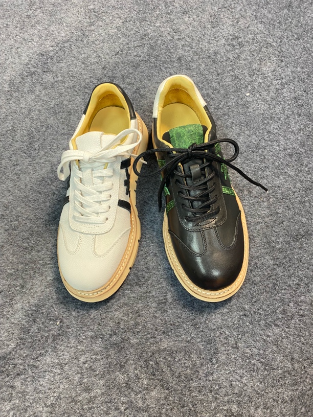 德训夏季休闲透气真皮男鞋