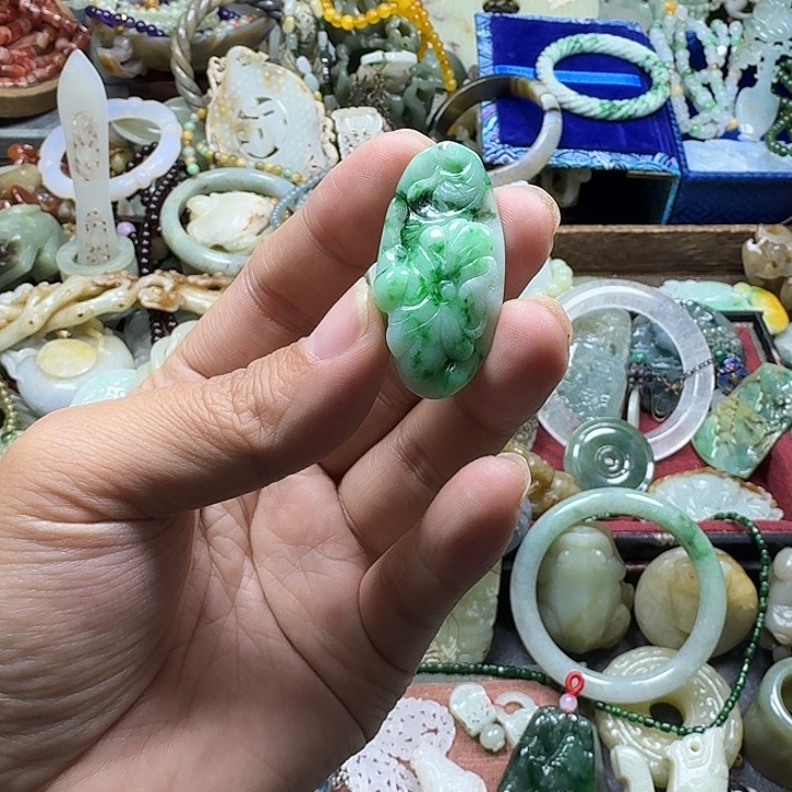 登***登翡翠未镶嵌挂件88888888