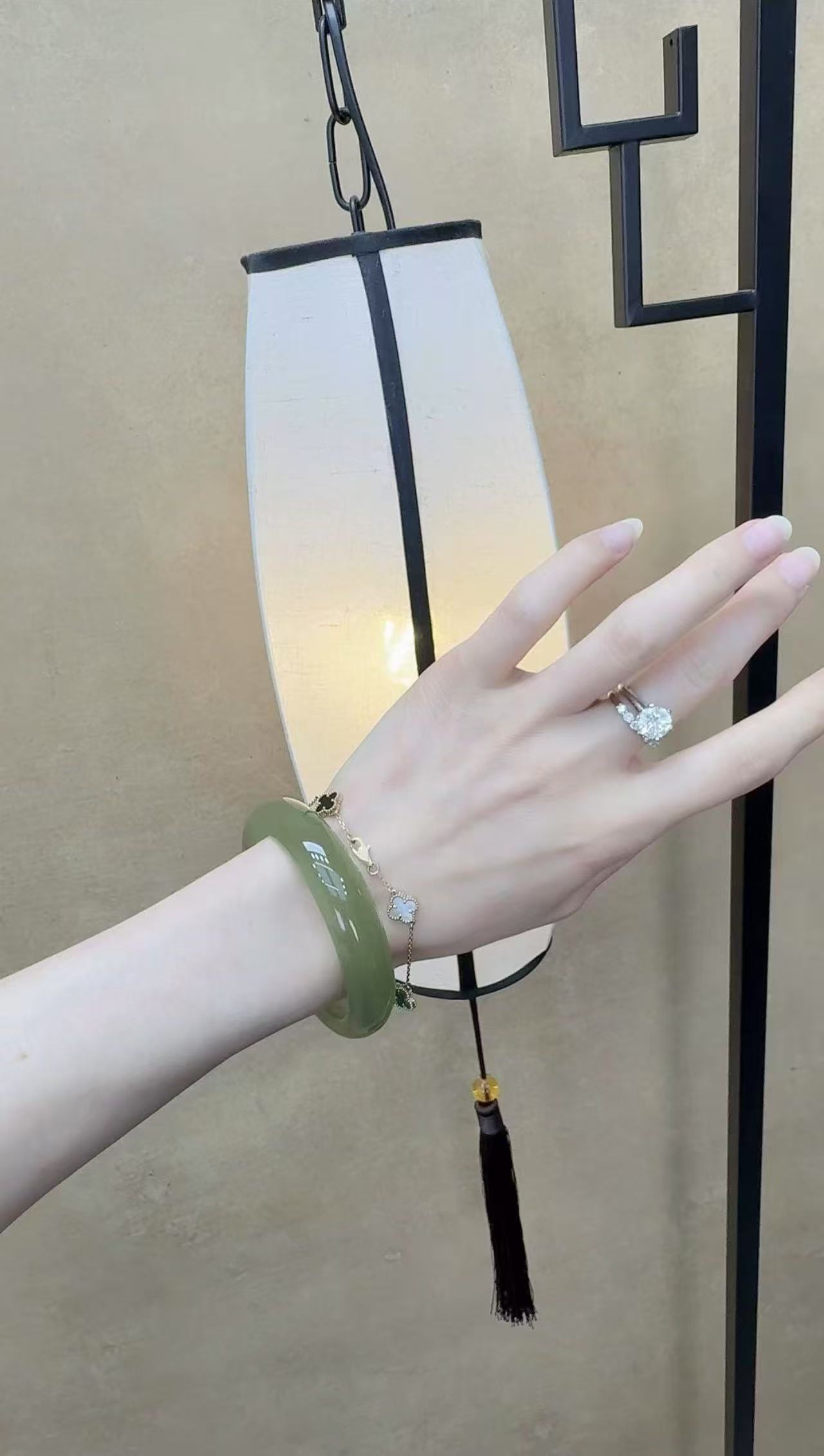 【主页视频同款】青海料 冰湖水手镯 宽13mm 简约加厚百搭门店款