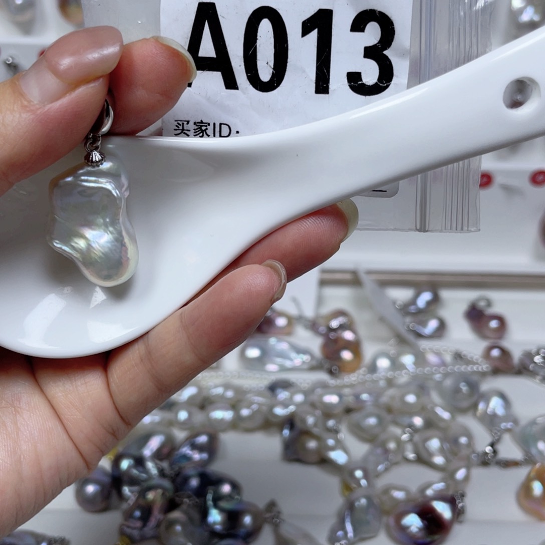 淡水珍珠巴洛克银S925镶嵌