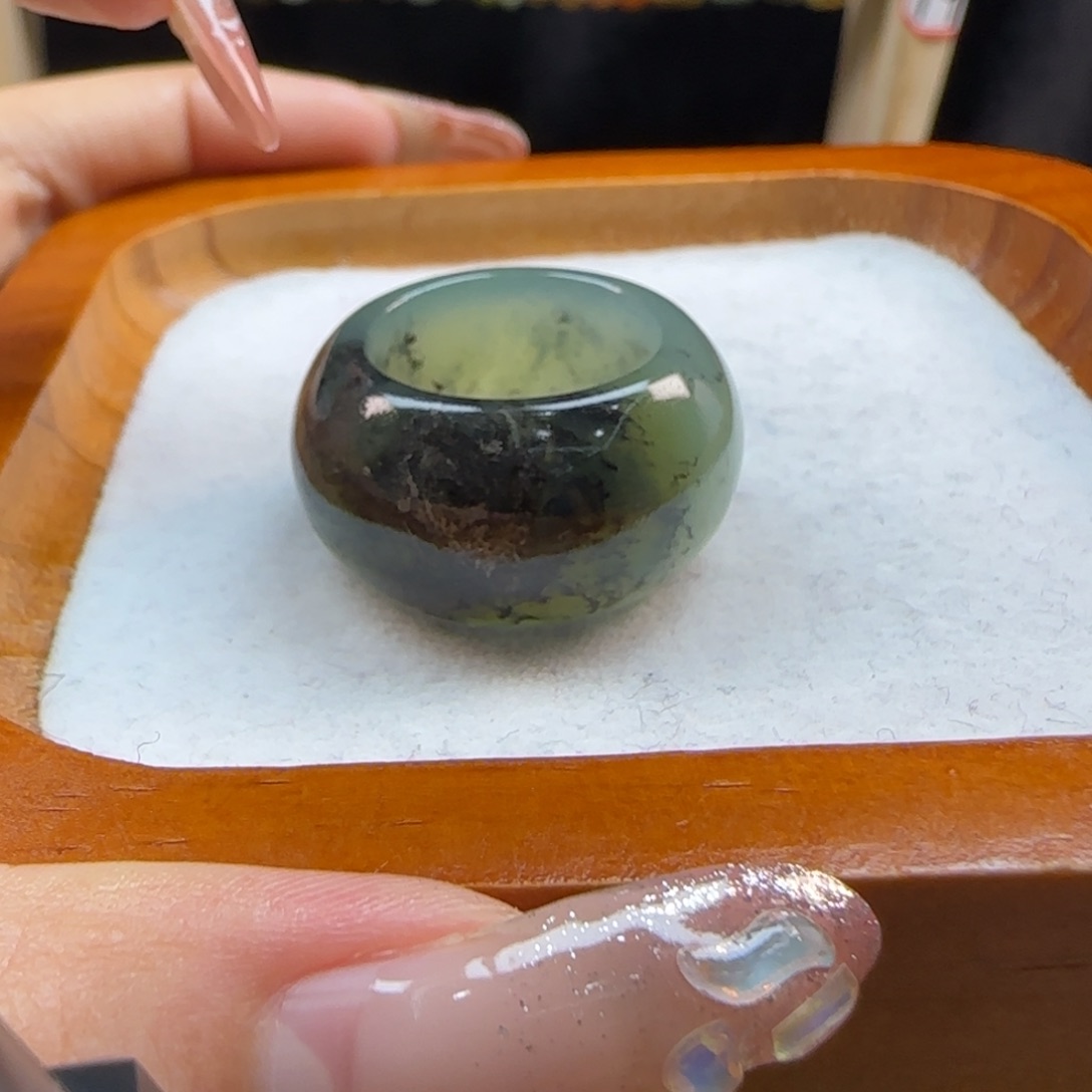 蛇纹石玉合金内径18.3桌*