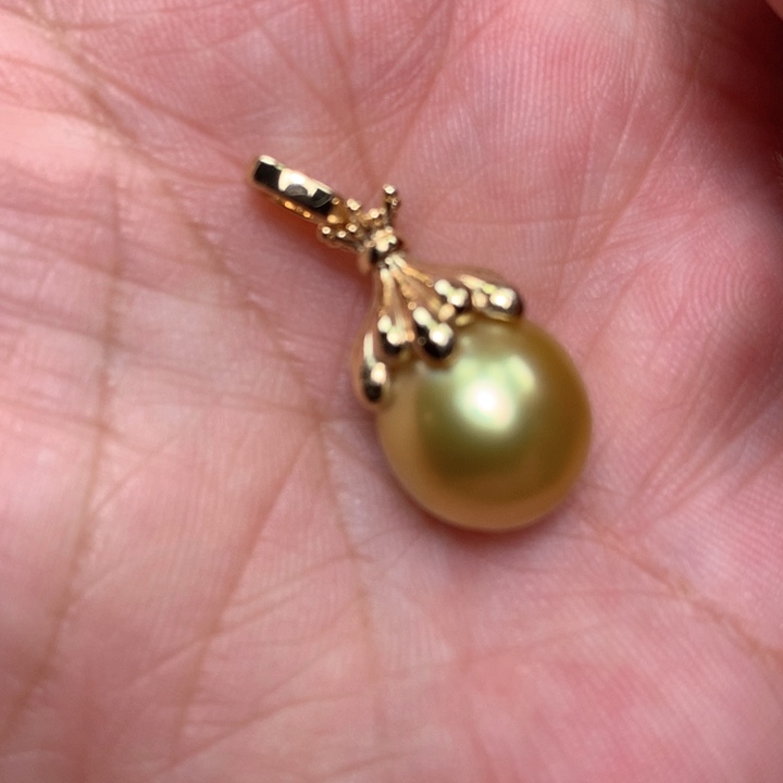 颈饰银S925镶嵌海水珍珠