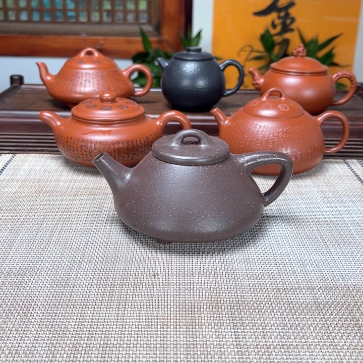 紫砂茶壶蠡墅天青