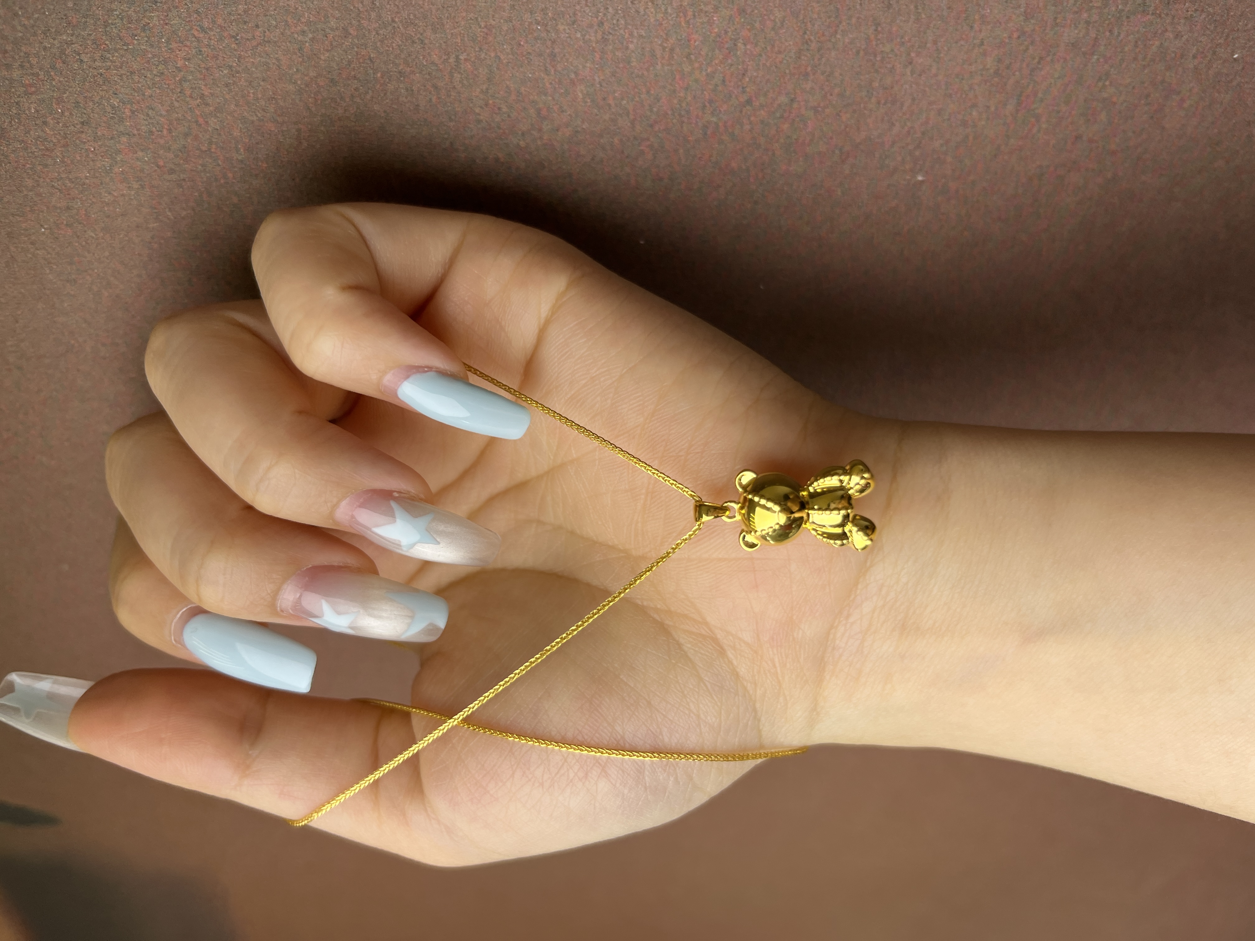 《张瑞福》实心暴力熊套链4.48g/时尚/百搭/