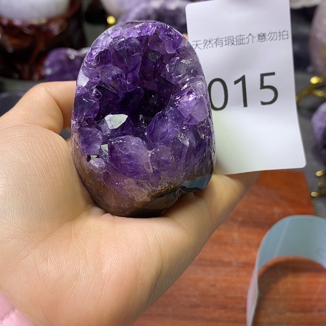 紫晶珠宝半成品未镶嵌