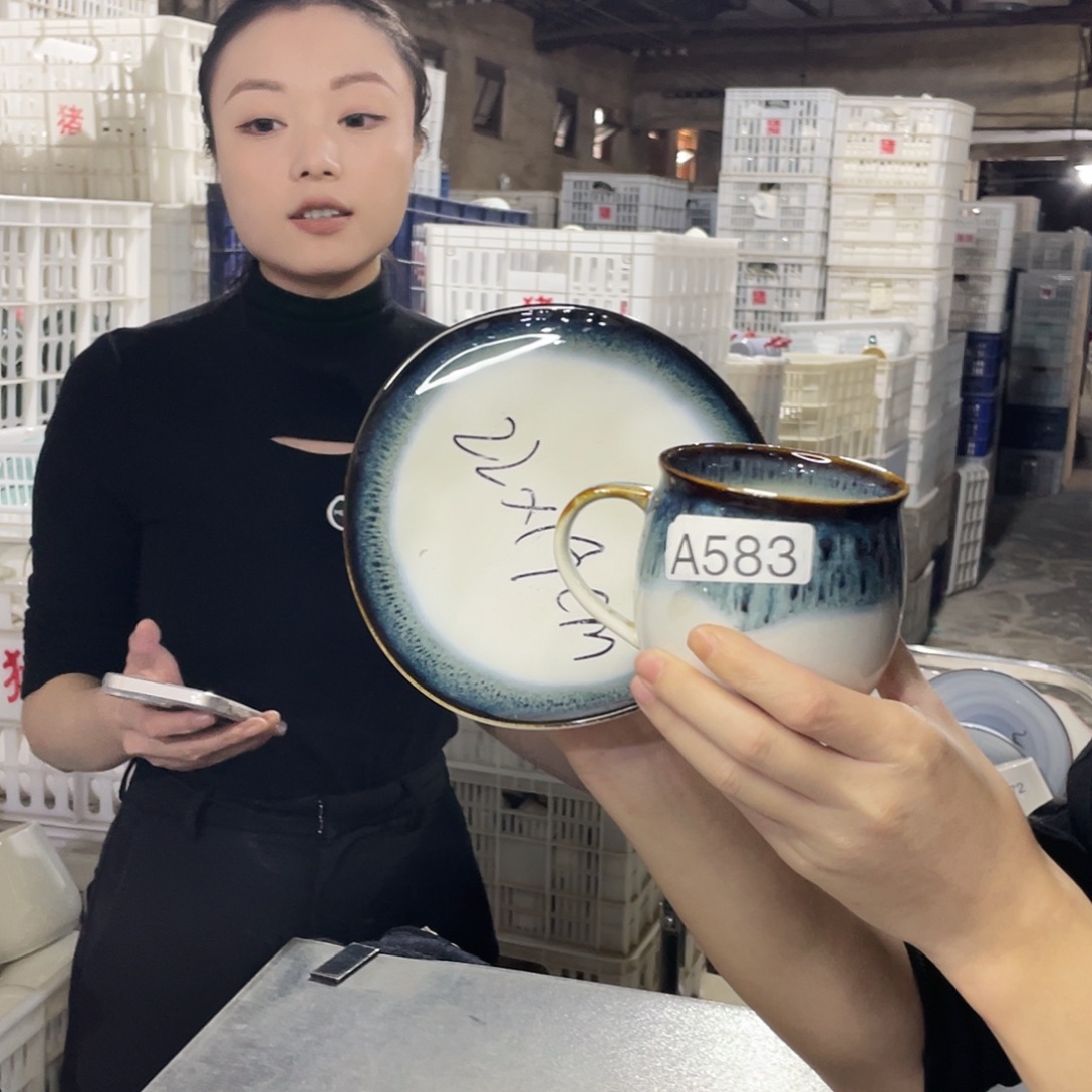 瓷片538         2杯2盘