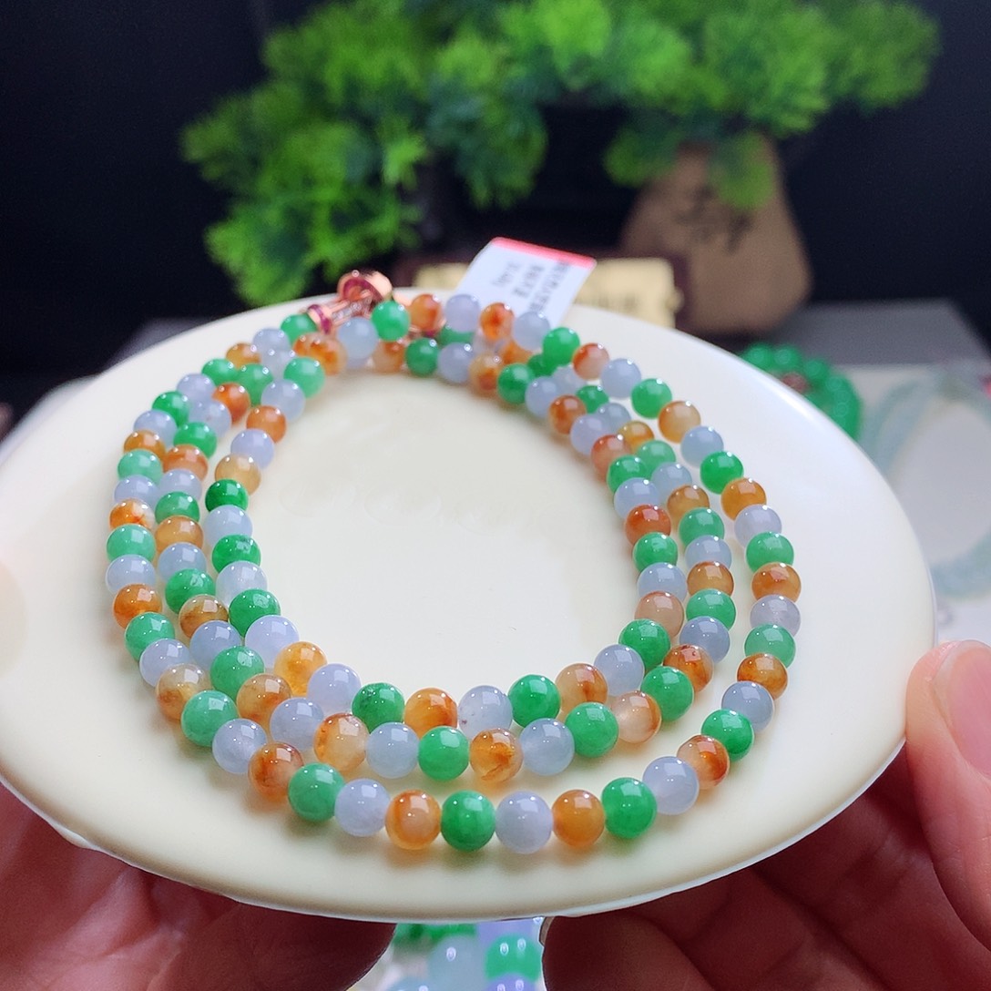 项链未镶嵌翡翠卡5mm