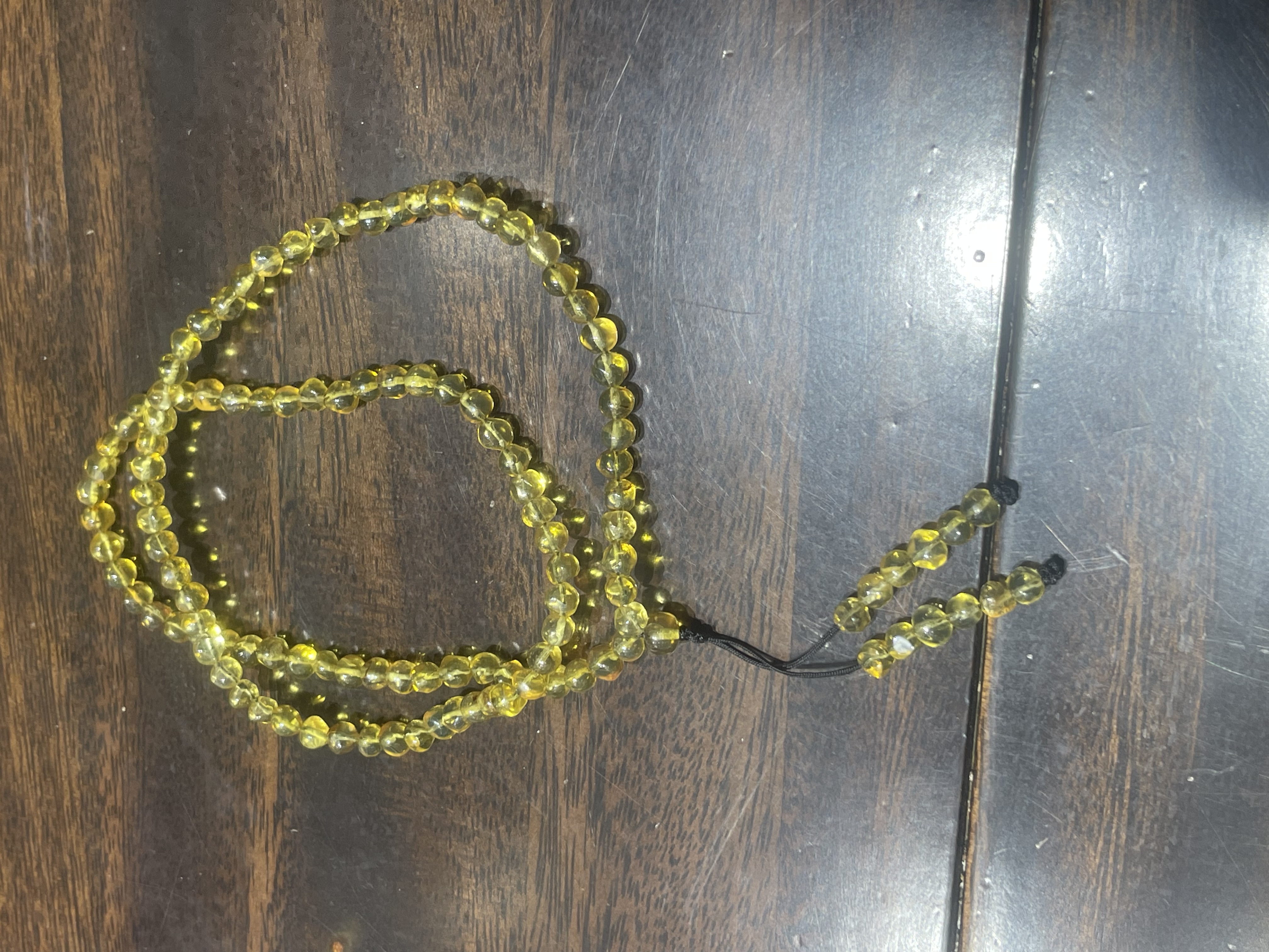 缅甸琥珀链时108长链