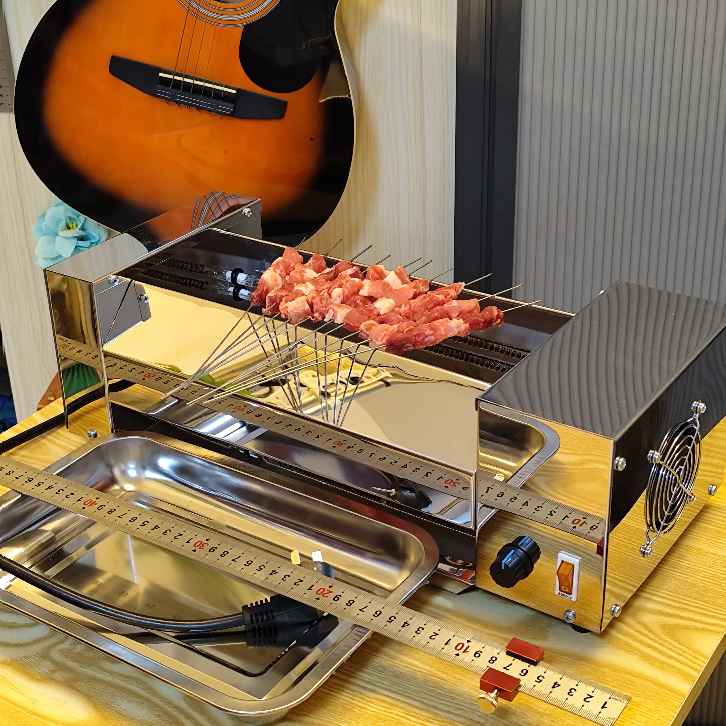 2025款2千瓦旋钮式可控硅调温室内无烟烧烤炉 Diy组装套件