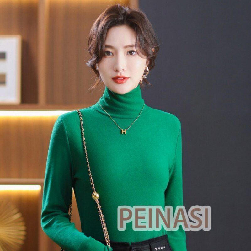 奥绒秋冬加绒加厚双面绒长袖保暖百搭女弹力打底衫百搭网红高品