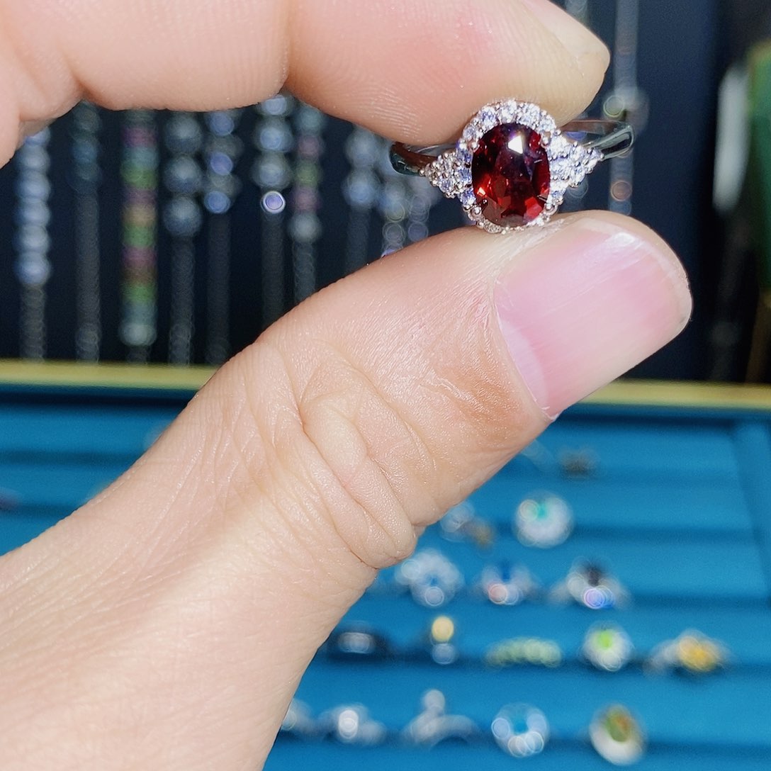 紫晶珠宝半成品银S925镶嵌
