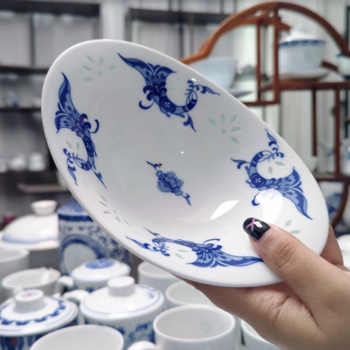 陶瓷孔雀元宝凉菜碟一个