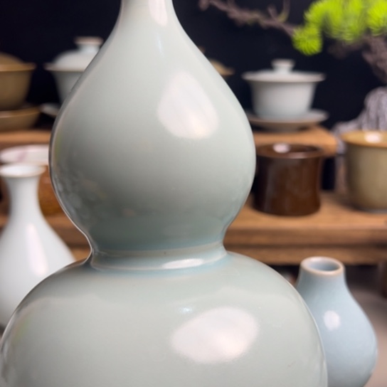 鹊*起微瑕葫芦一对不带礼盒