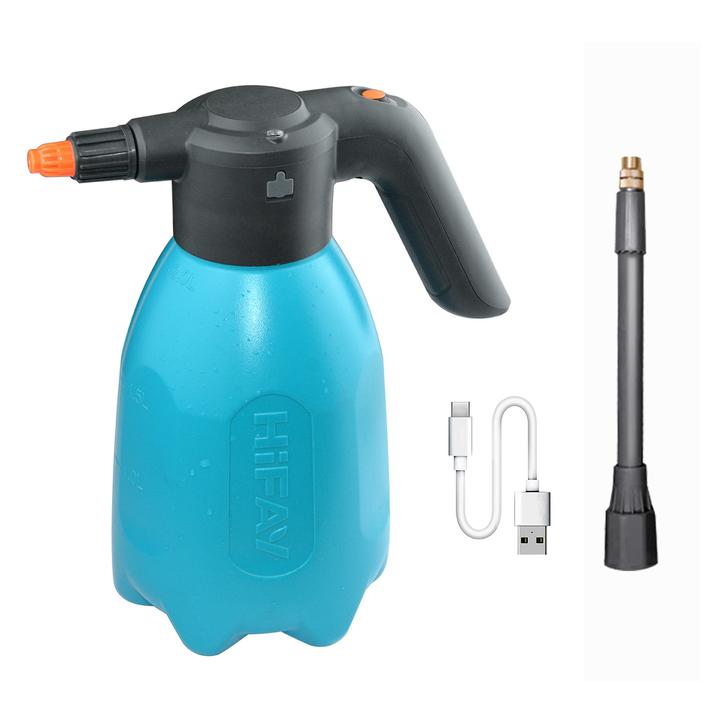 泓霏万向喷杆电动喷壶2L-PRO喷药洒水浇水浇花浇菜打药施肥喷雾器