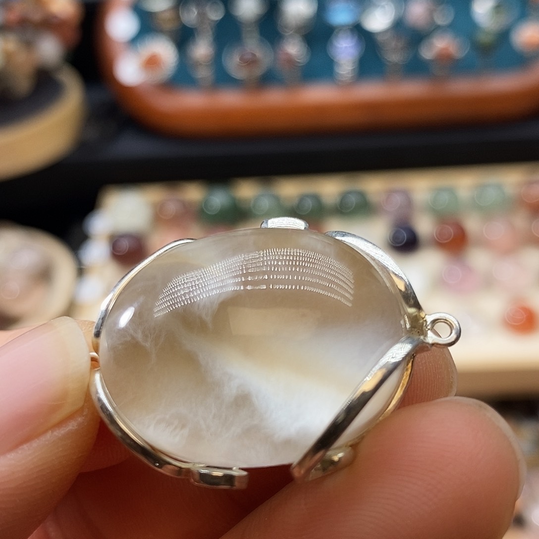 水晶珠宝半成品银S925镶嵌