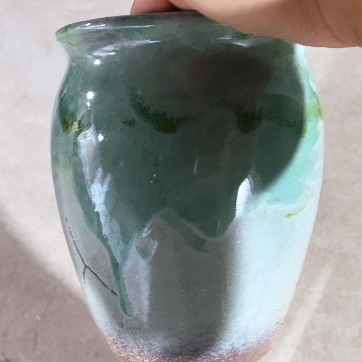 紫砂花盆口径17高度21一只瑕疵