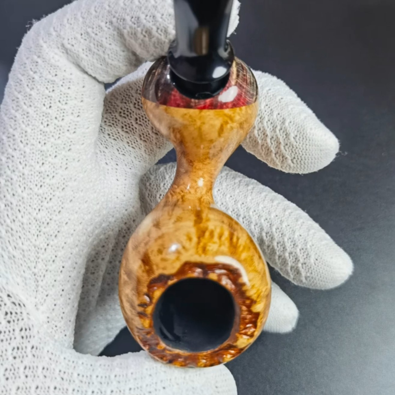 石楠木小金鱼造型烟斗精致小巧的叼斗