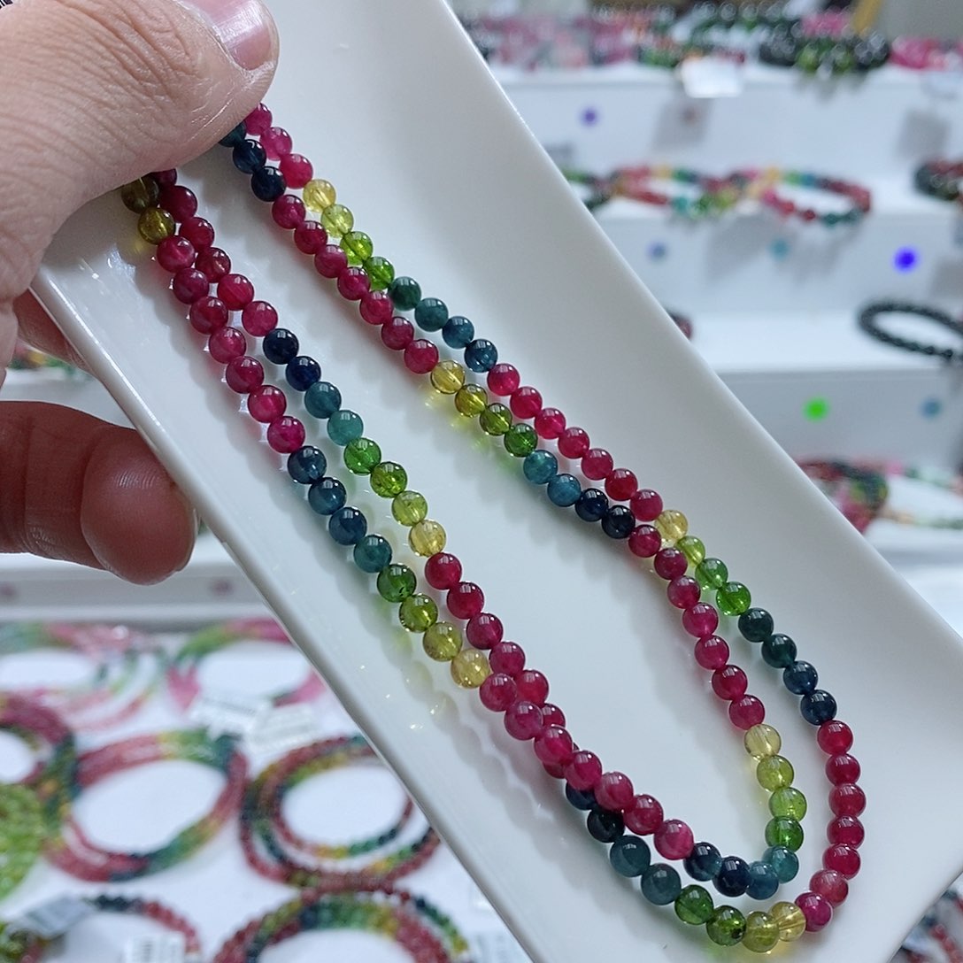 碧玺碧玺未镶嵌手链