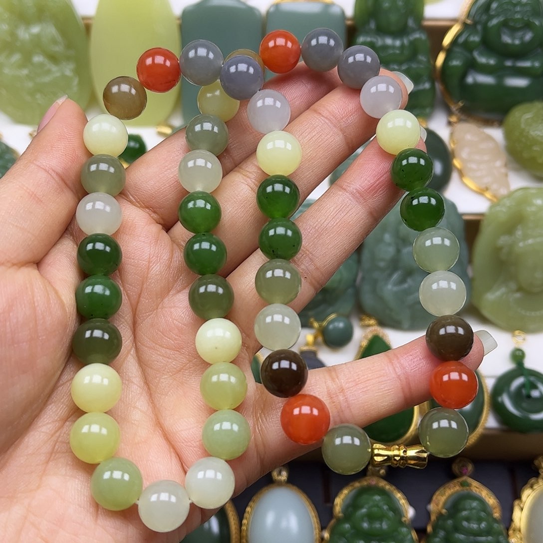 和田玉未镶嵌项链卡10