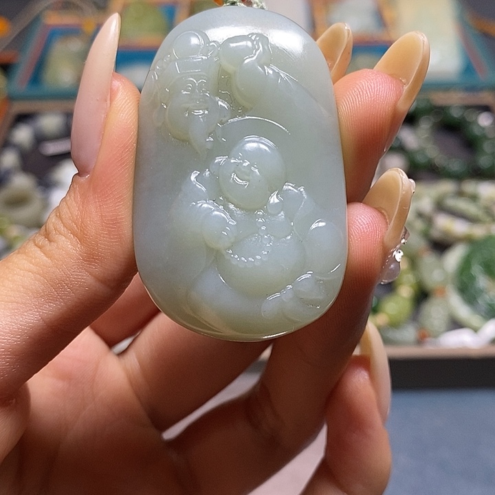 和田玉未镶嵌颈饰