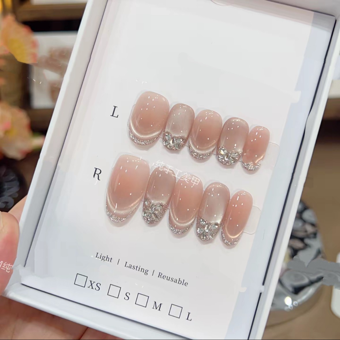 【极简主义】时尚清新纯欲高级感成品美甲穿戴式手工穿戴甲