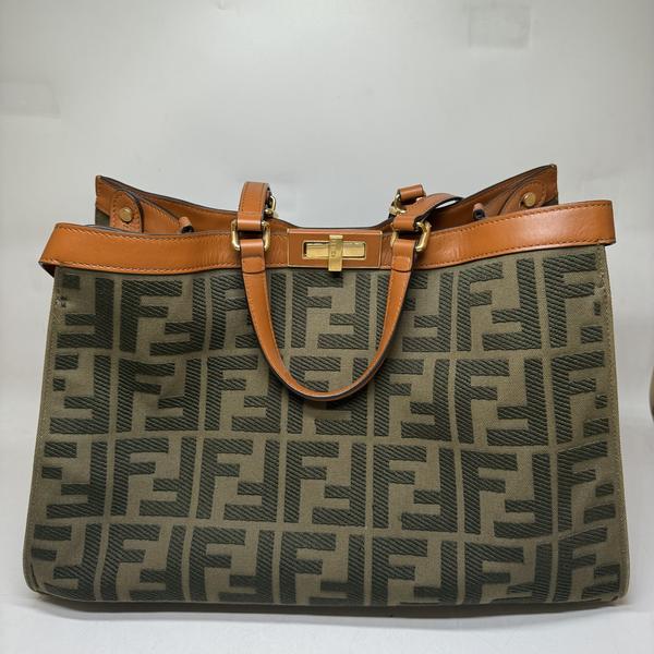 95新 FENDI/芬迪 范大范 Peekaboo X托特/1015 5496