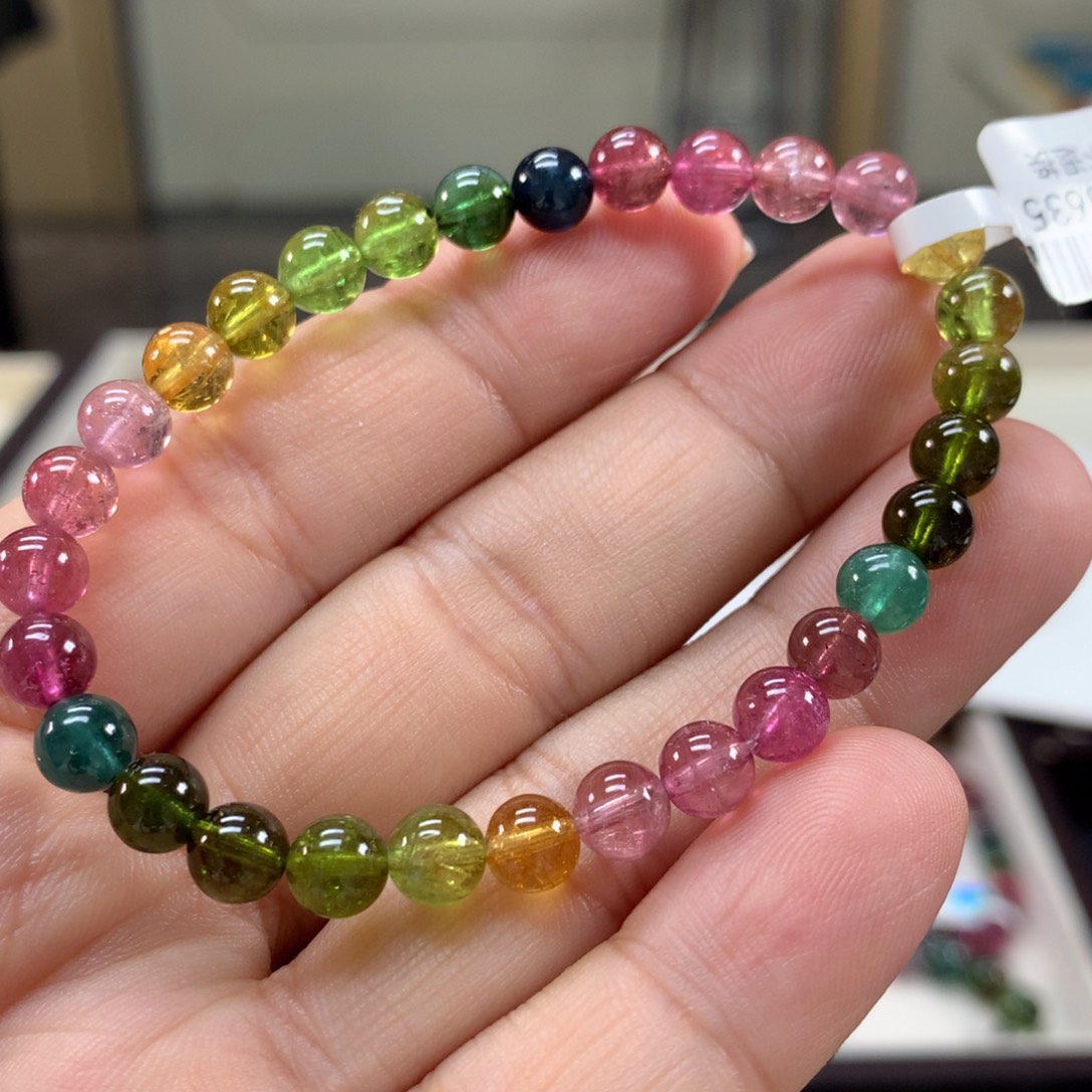 手链碧玺未镶嵌6.3左右