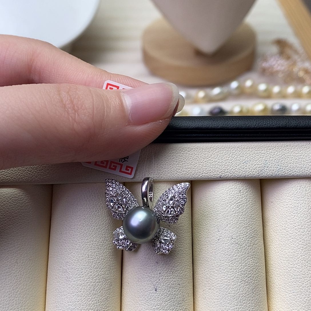 海水珍珠颈饰银S925镶嵌