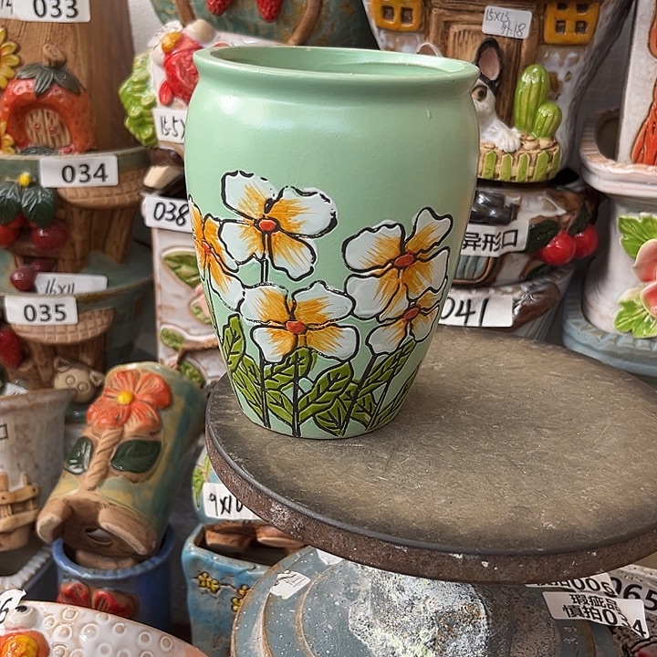 粗陶材质多肉花盆