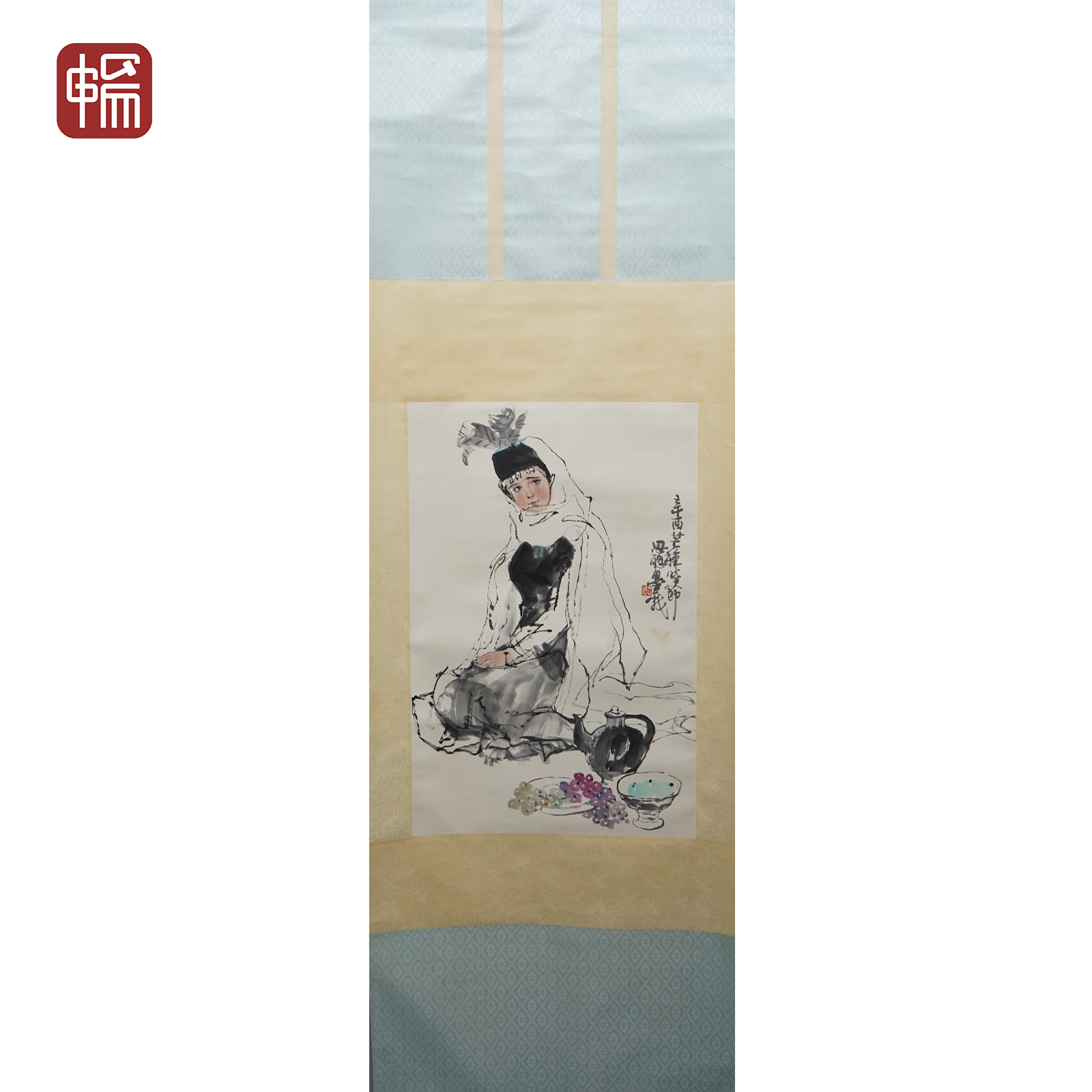 T1068 少女 周思聪 70*46(2.89) 纸本立轴 FL