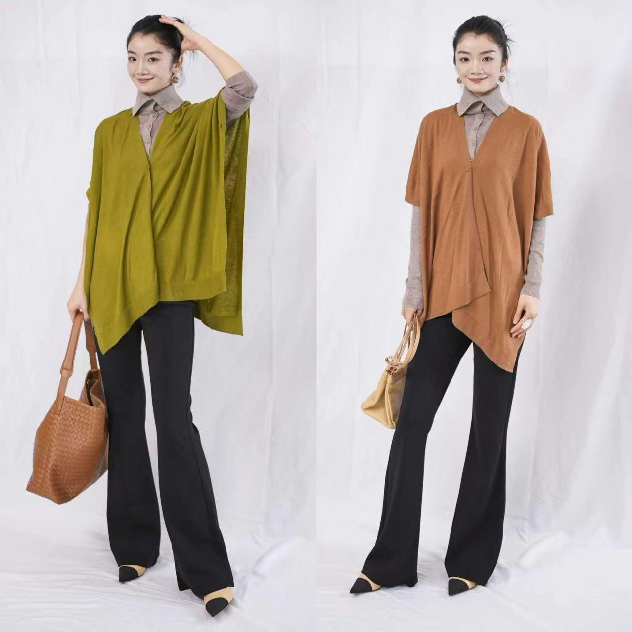 CHUN·「丽莎针织披肩」气质时尚休闲日常百搭简约显瘦慵懒感宽松