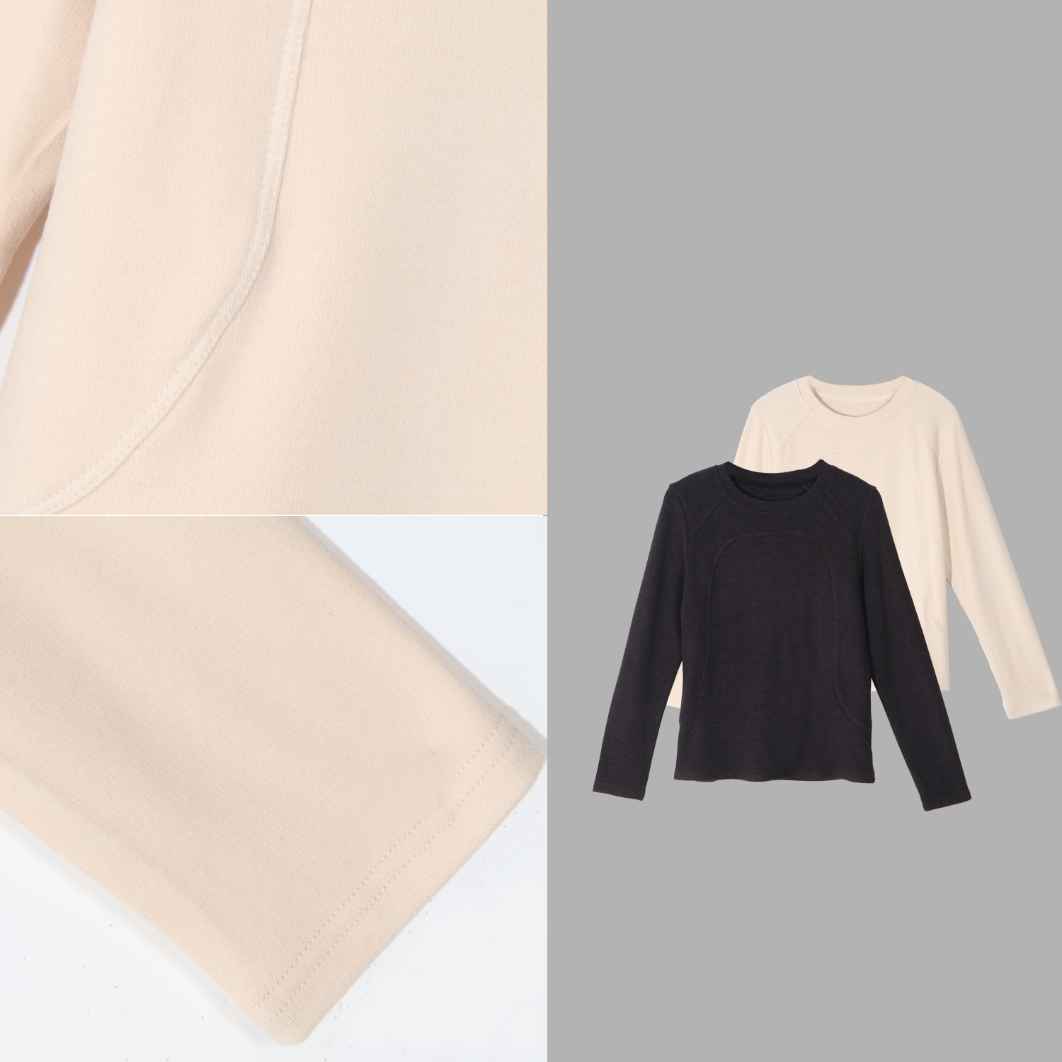 凯特丝蓓3446#【小璐】秋冬德绒长袖拼接打底