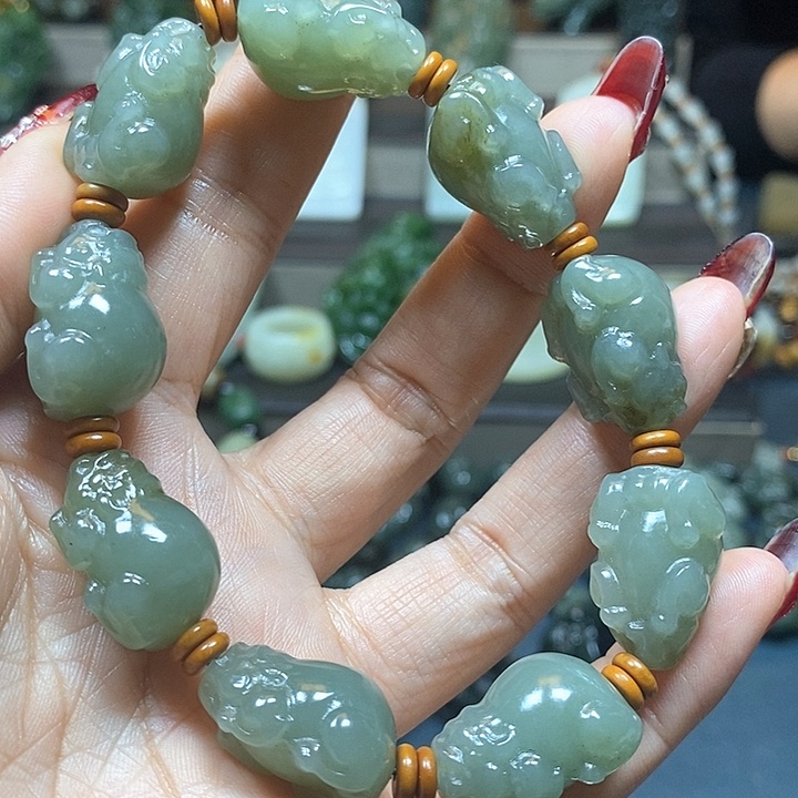 和田玉手串未镶嵌