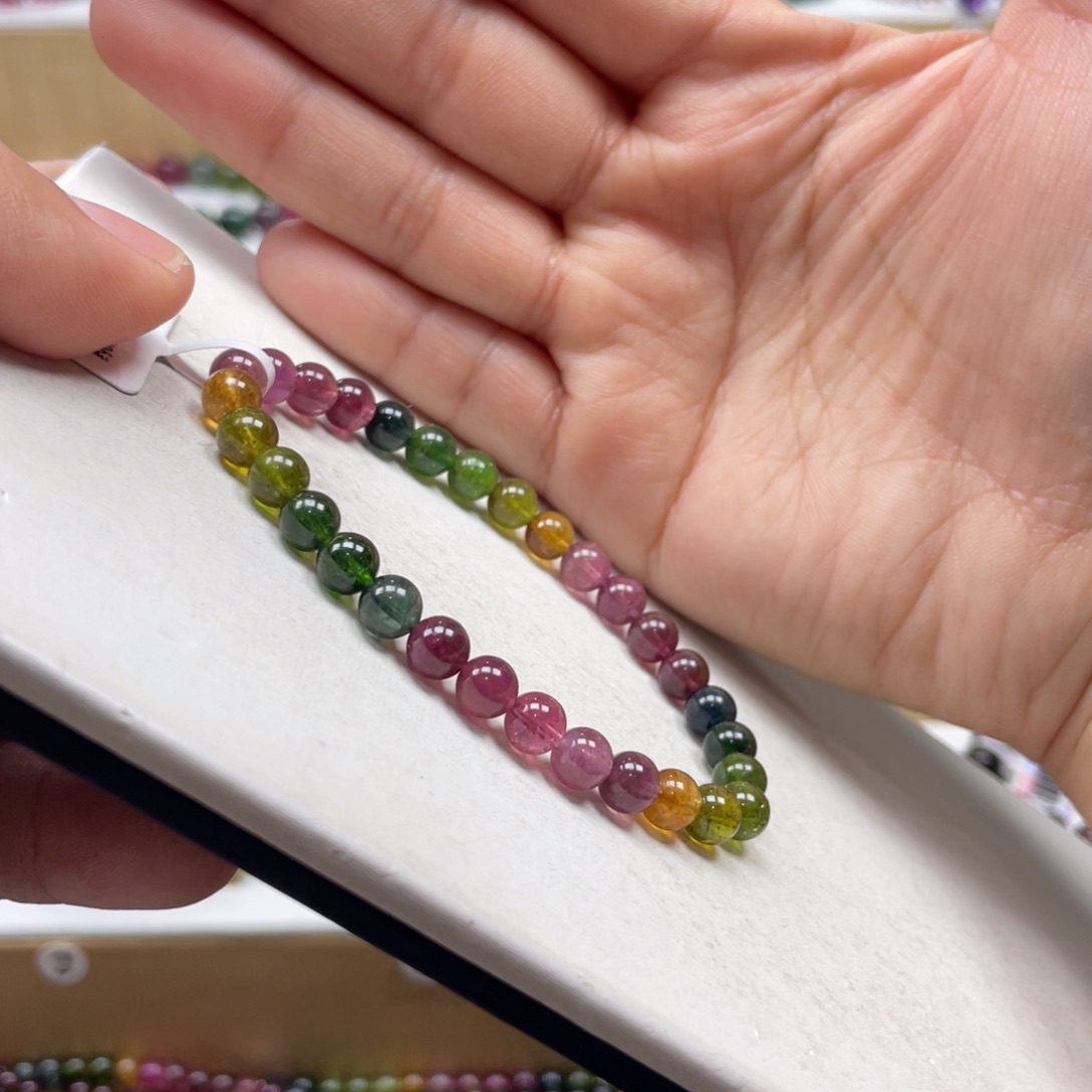 碧玺手串未镶嵌6mmmmmmmmmmmmmmmmmmm