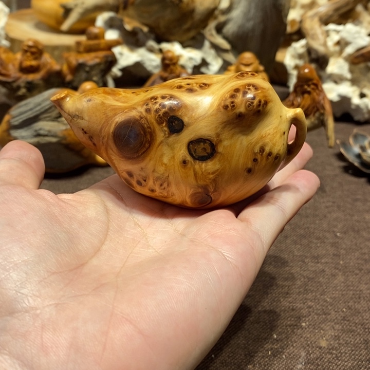 柏木（崖柏）山**家把把壶