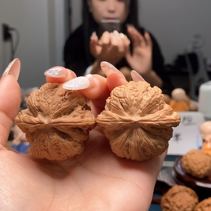 文玩核桃把件粗筋43
