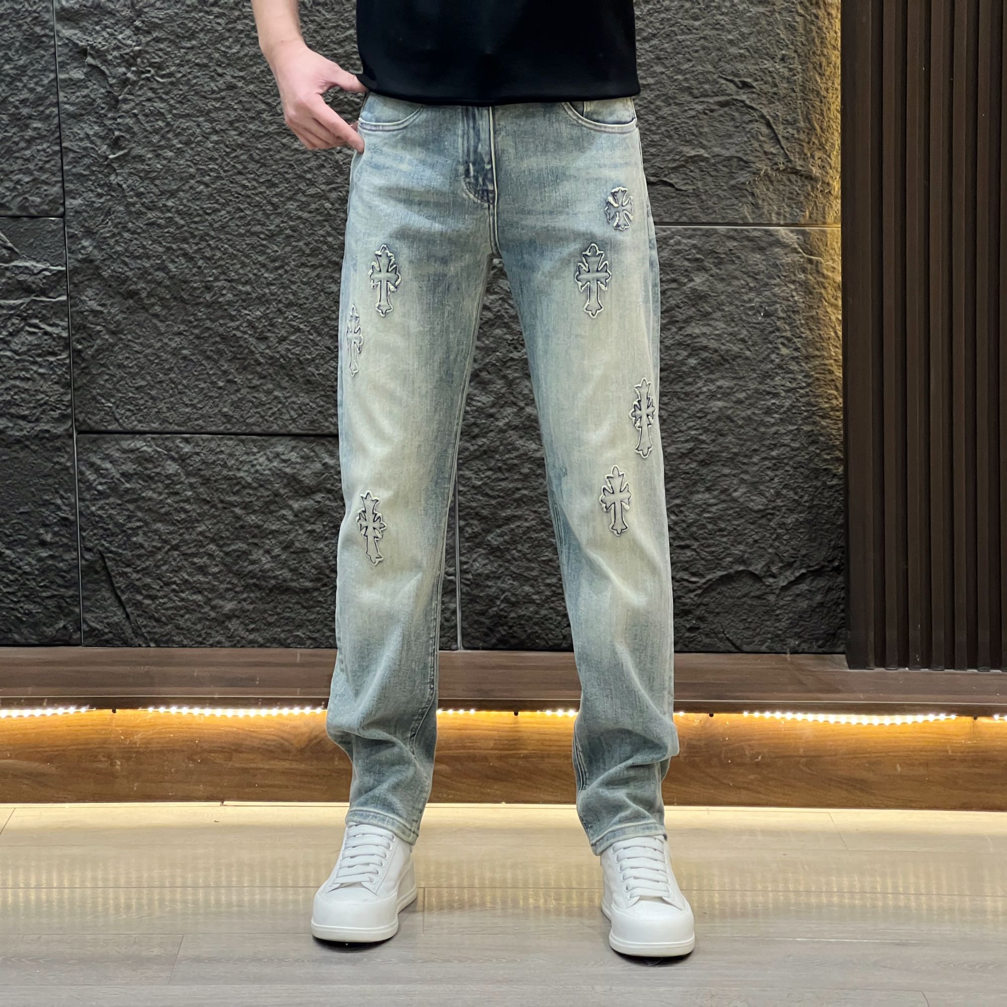 【经典】男士春款直筒弹力牛仔裤水洗SGD-0120