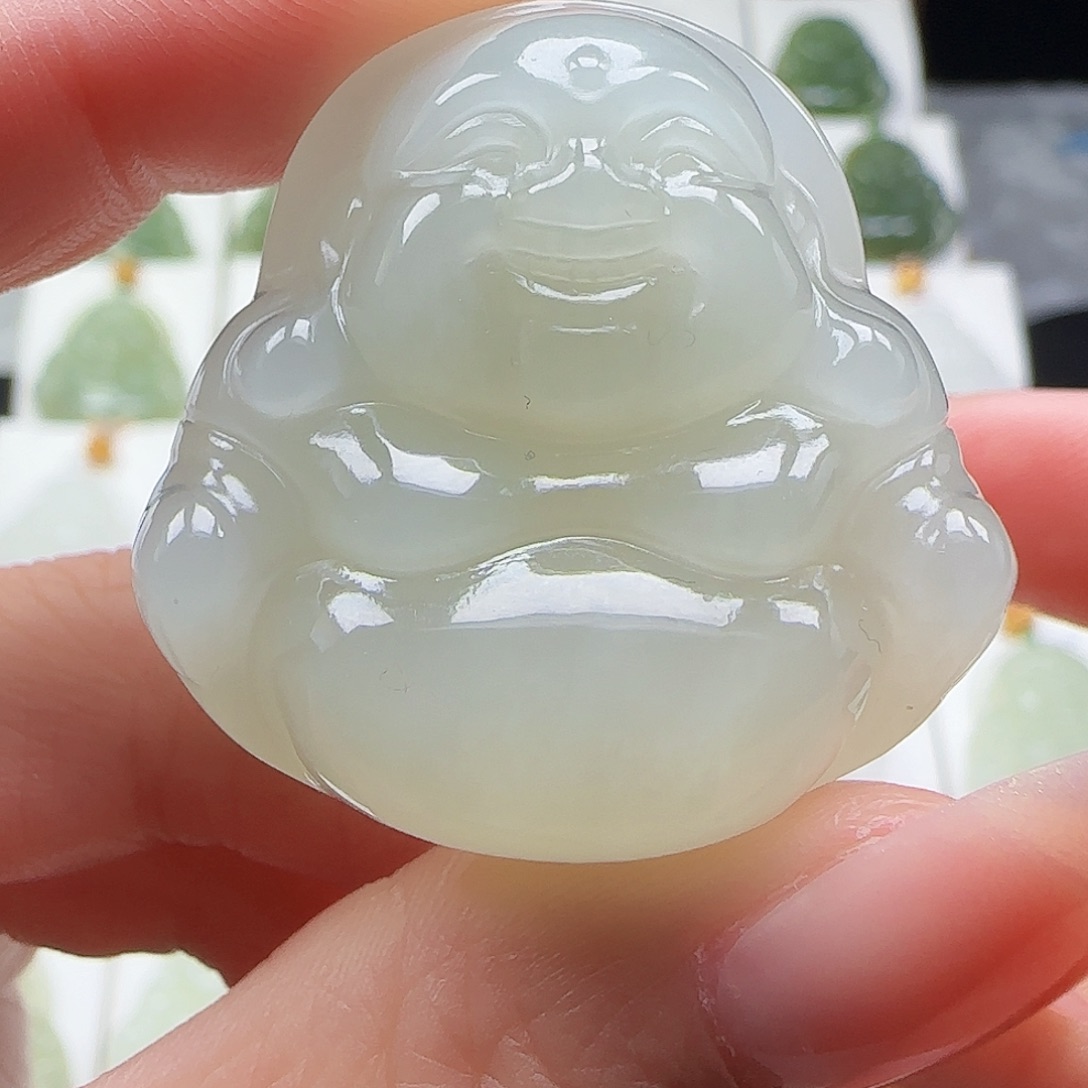 和田玉未镶嵌吊坠(赠链)