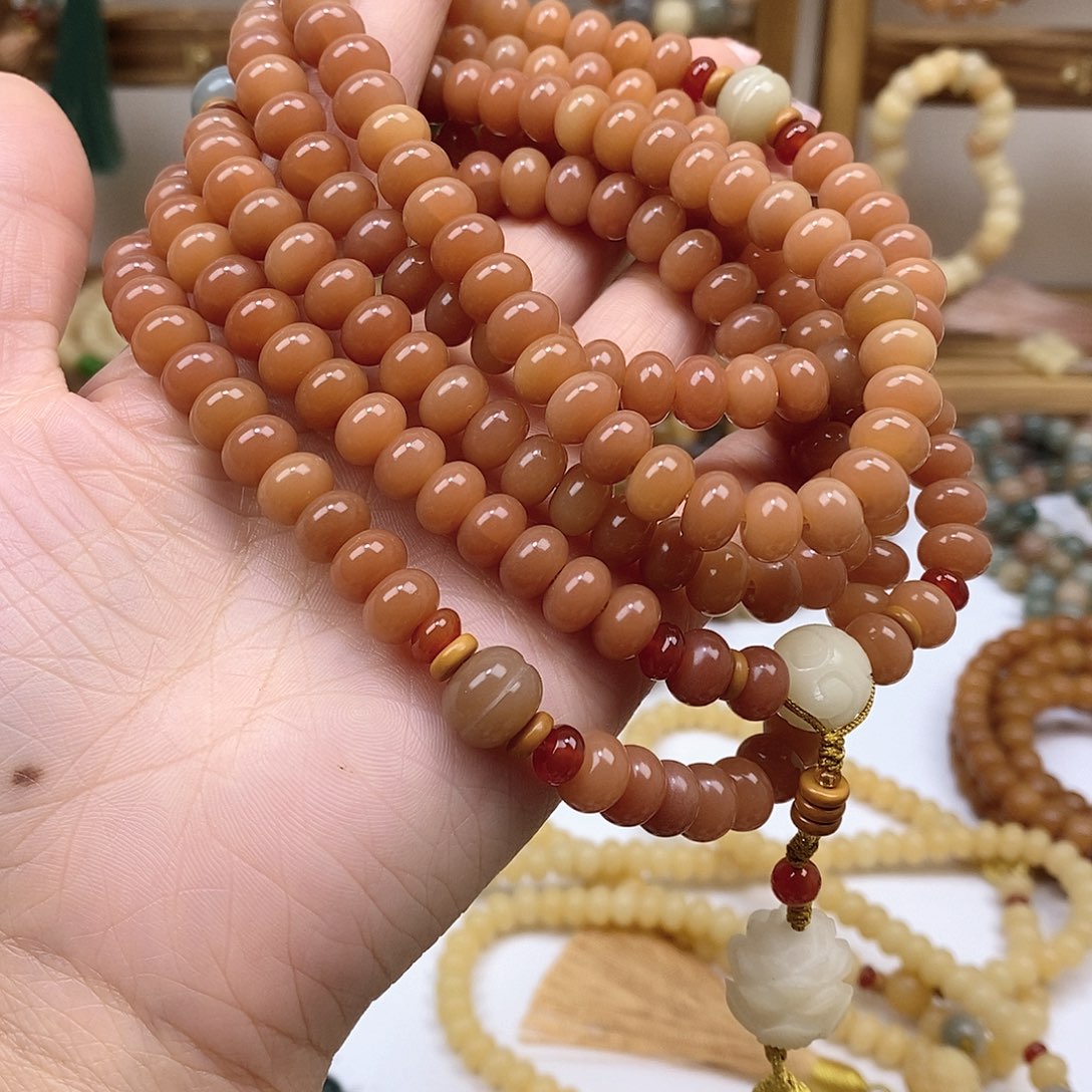 白玉菩提吊坠6 ×9乌梅子酱这鲁班