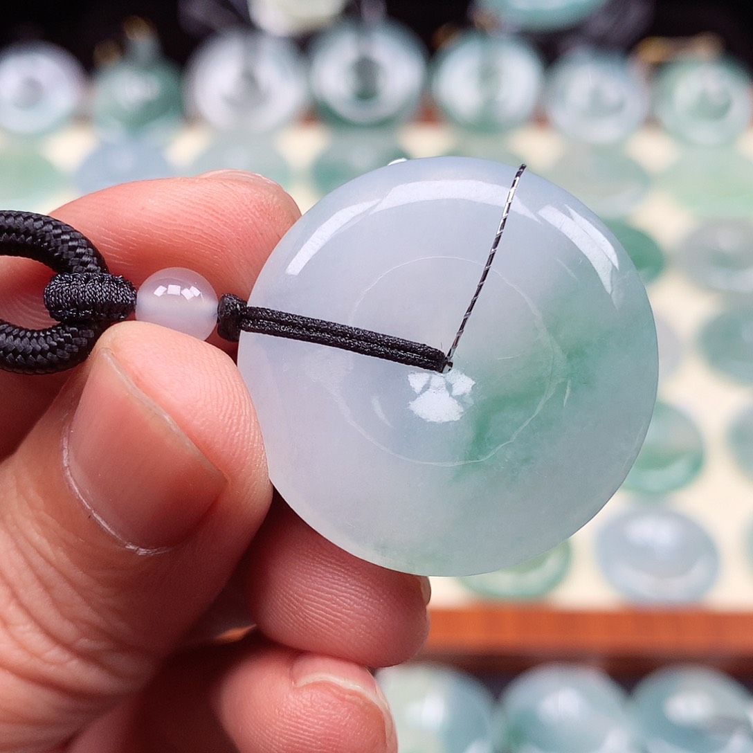 颈饰未镶嵌翡翠30.8-5.8mm