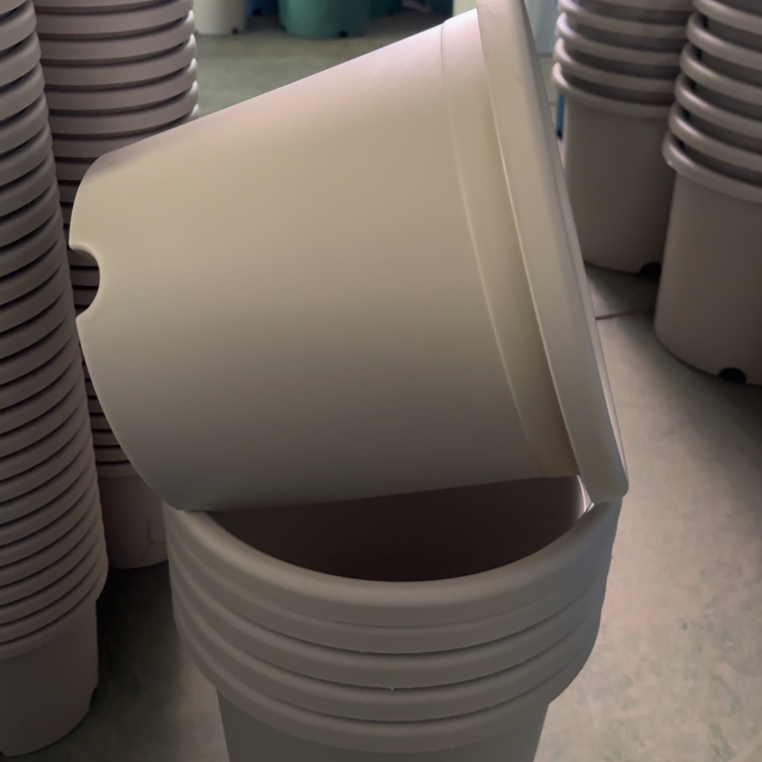 树脂四季盆5#无拖灰白微瑕6