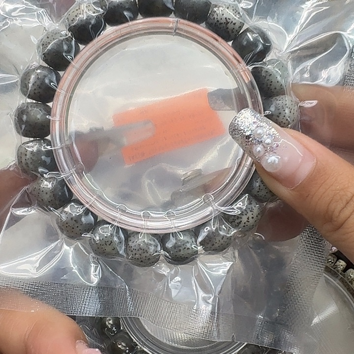 星月菩提手串134殿堂黑灰星月菩提11桶单圈