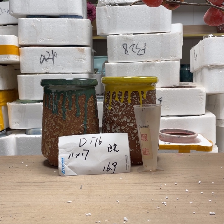 粗陶多肉花盆微瑕176