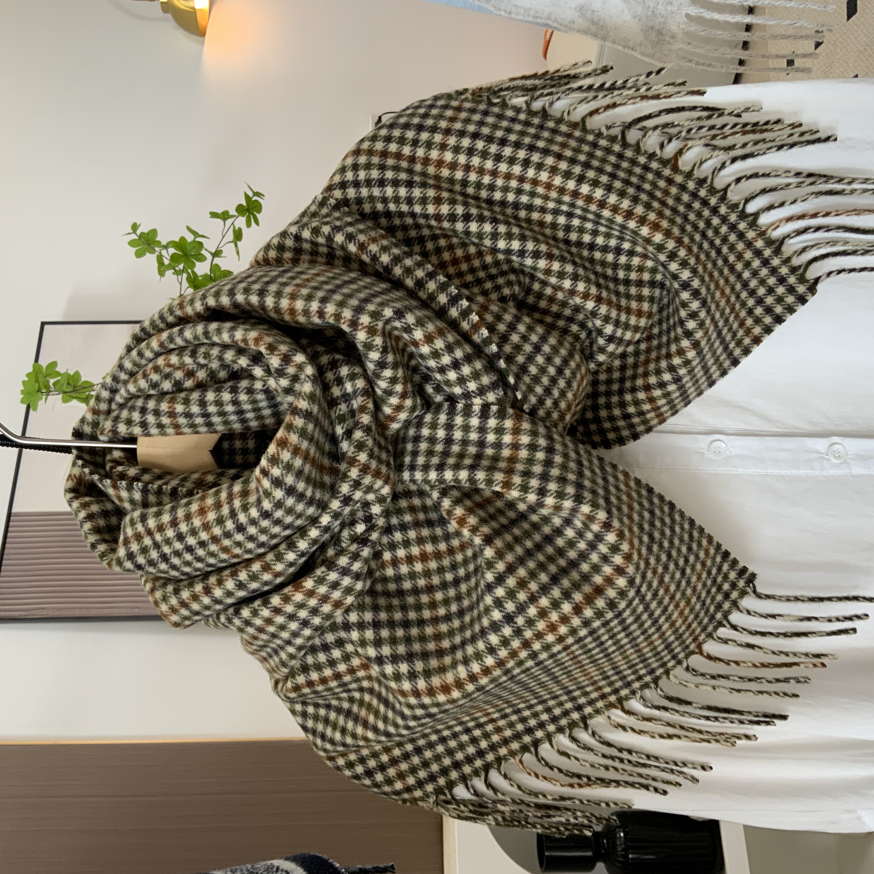 2绒妃媚羊绒羊毛围巾代拍链接时尚百搭经典