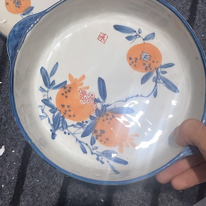 禾泥陶器高温釉下彩手工手绘陶瓷