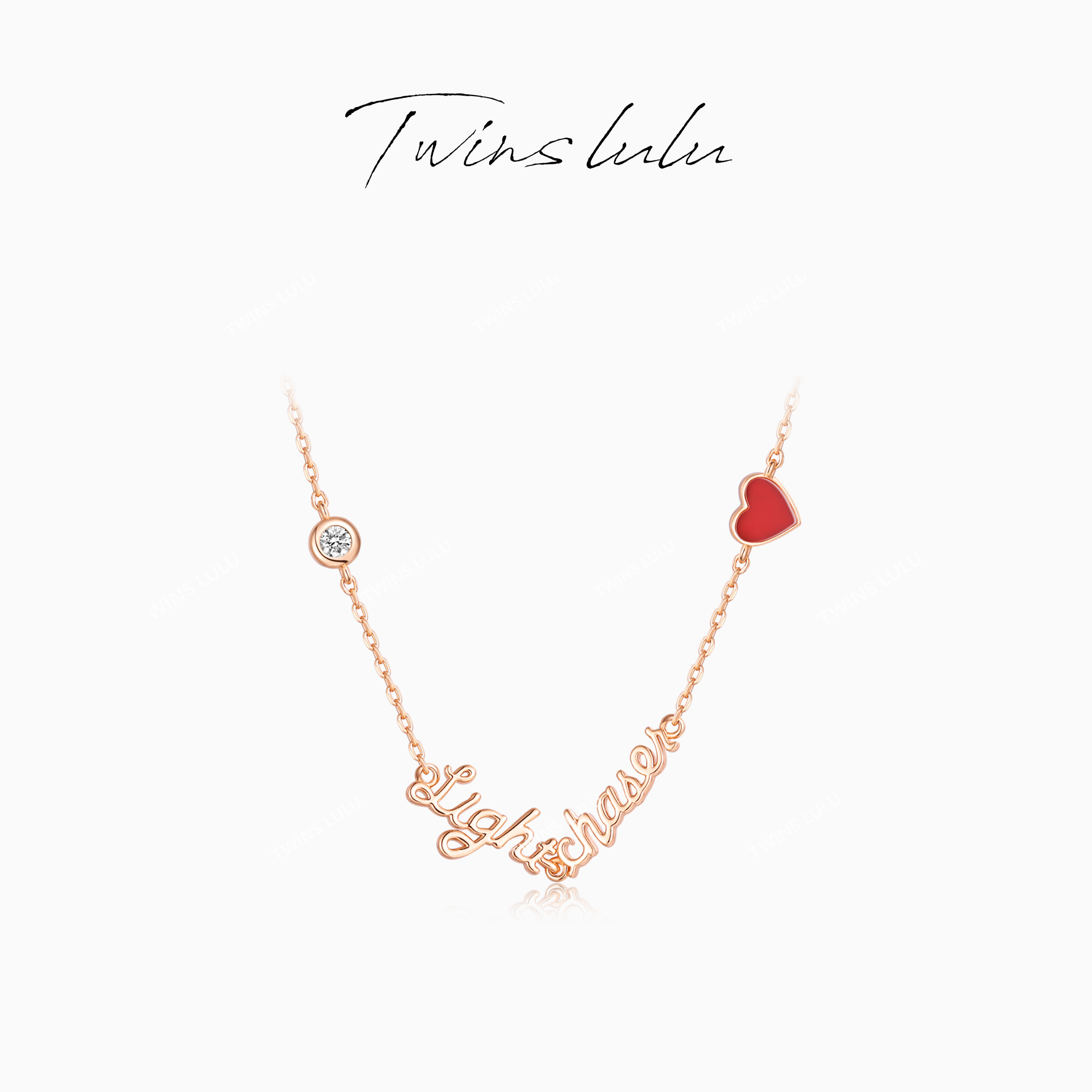 TWINS LULU 流光风 字母锁骨链项链高级感首饰TSJ10081