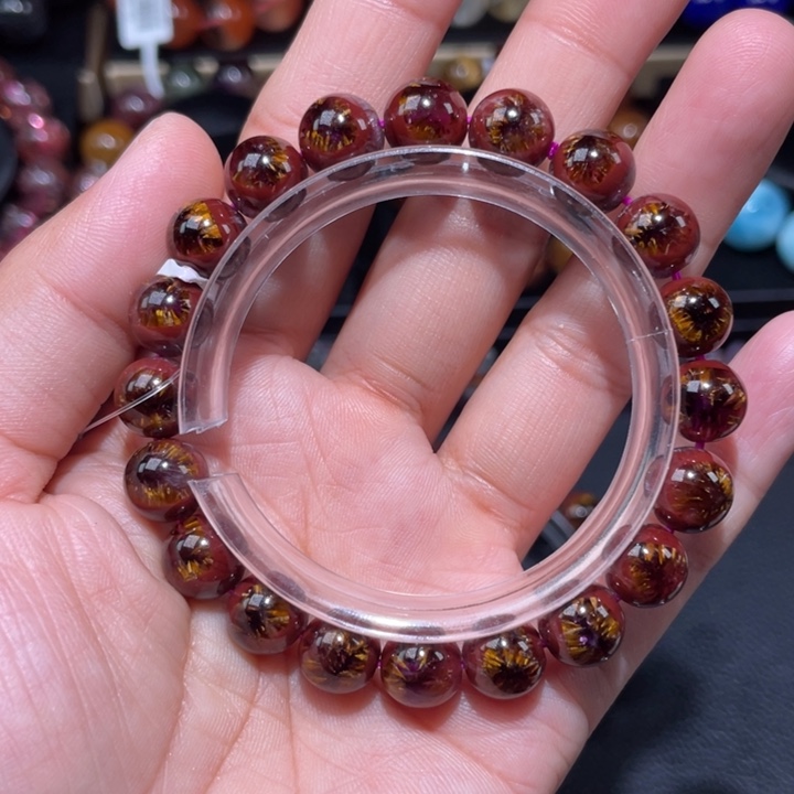 水晶手串未镶嵌春**开极光手链