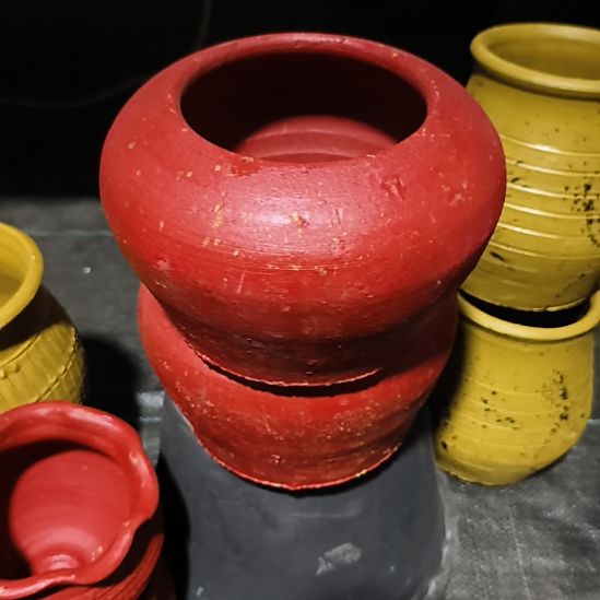 红金聚宝盆口径10高度10到手两个默认无孔（需要打孔自行备注）